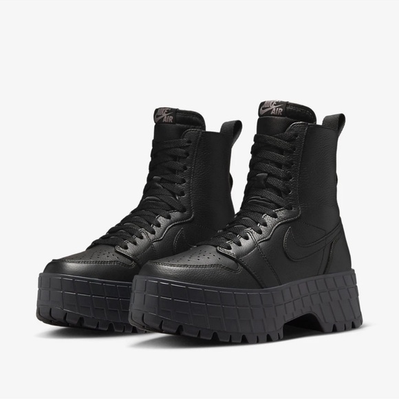 Nike Shoes - Nike FJ5737-001 Air Jordan 1 Brooklyn Hight Platform Sneaker Womens Size 7 Black